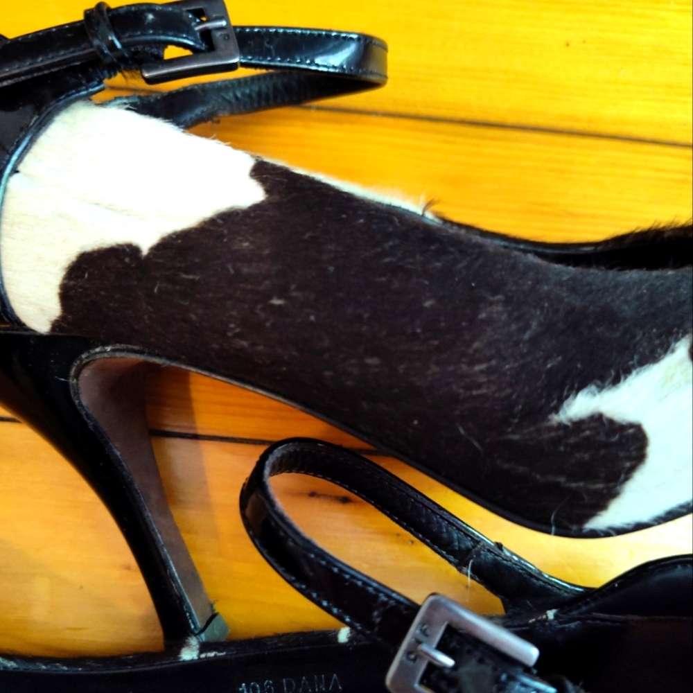 Donald J Pliner Couture pony hair heels with ankle strap - Picture 4 of 7